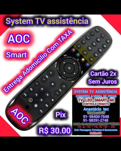 Controle TV AOC