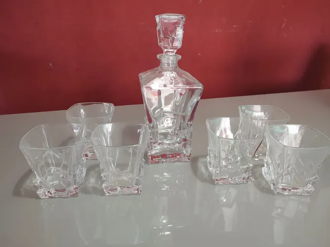 Conjunto de Whisky de vidro