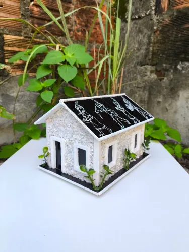 Cofre Reutilizável Artesanal e Decoração Preto