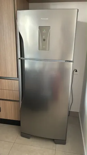 Geladeira Panasonic NR-BT50BD3XA ? frost free, 435 litros, aço escovado, 127 V
