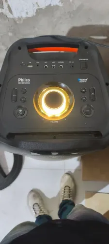 Caixa de Som Philco Extreme Flash Lights 2000W PCX10101<br>5 meses de uso.<br>R$650.00<br>R$800,00