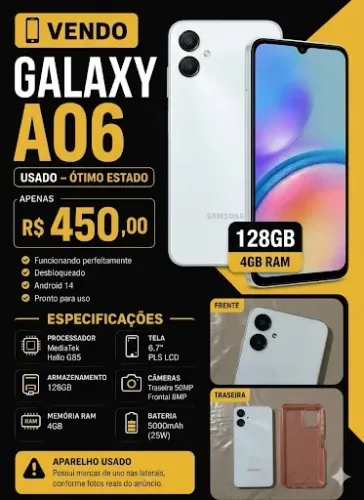Vendo Samsung A06 128GB