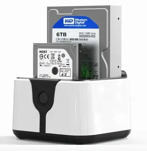 Dock Station USB 2.0 para HD SATA 2.5" e 3.5" - Mymax MDCK-HD05U2/SL