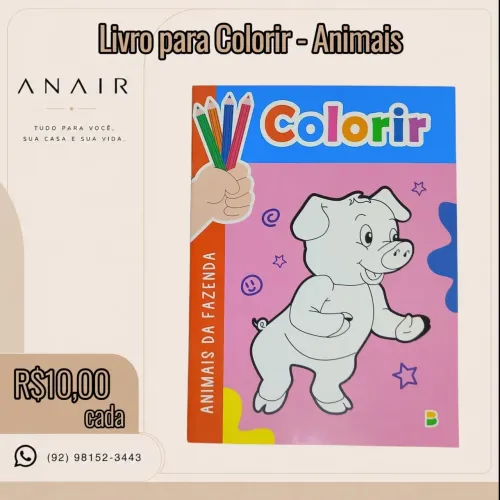 Livro para Colorir - Animais