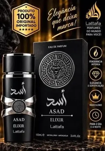 Perfume Asad Elixir Perfume Masculino Lattafa Eau de Parfum 100ml