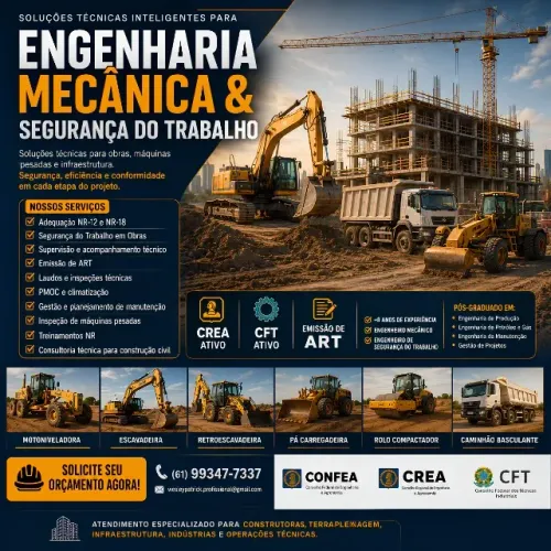 Engenheiro Mecânico e Engenheiro de Segurança do Trabalho 