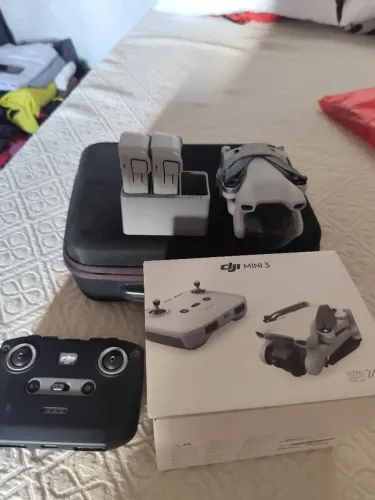 Dji mini 3 completo 2 baterias habe de carregamento maleta Bolsa