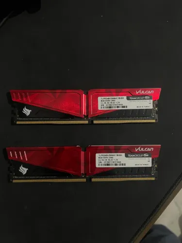 Memórias ram ddr4 2666mhz team group vulkan