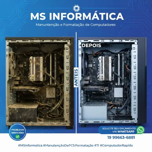 MS Informática - Manutenção e Formatação de computadores