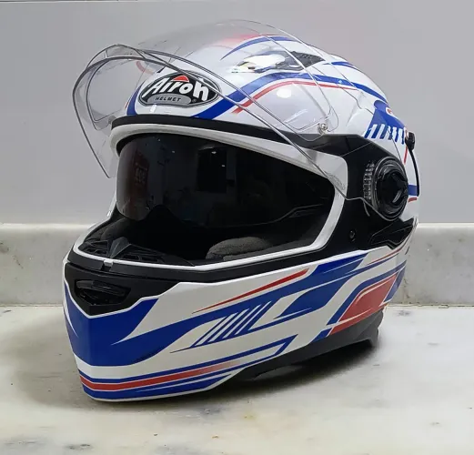 Capacete Importado Airoh Helmet Movement First C/ Viseira Solar Tam 58 - Em Ótimo Estado