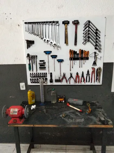 Painel de ferramentas e bancada de Metalon emborrachada,GALMAR!!