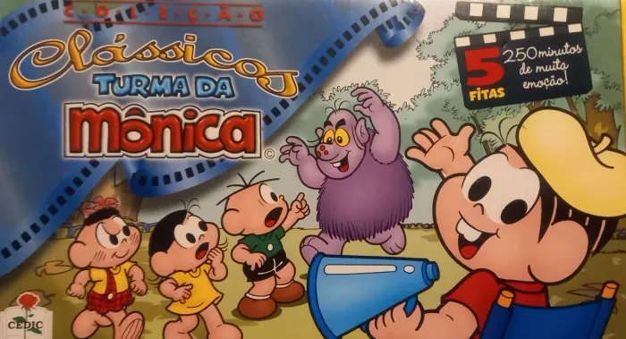Coleção turma da Mônica! 5 fitas cassete com 250min. 