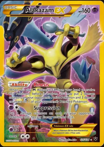Carta pokémon Alakazam-EX 125/124