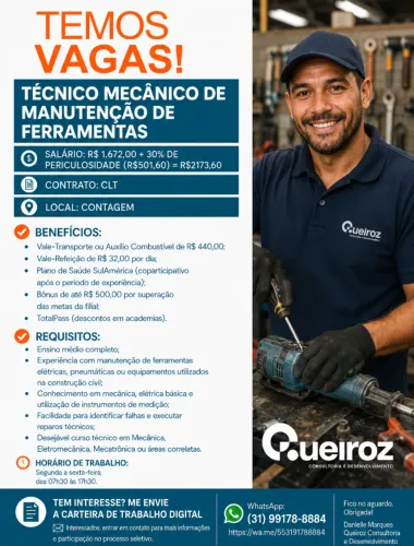 Mecanico de manutenção de Máquinas
