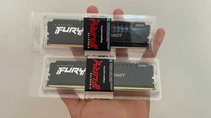 Kingston Fury Beast DDR5 32GB (2x16GB) 6000MHz CL36 - Novo