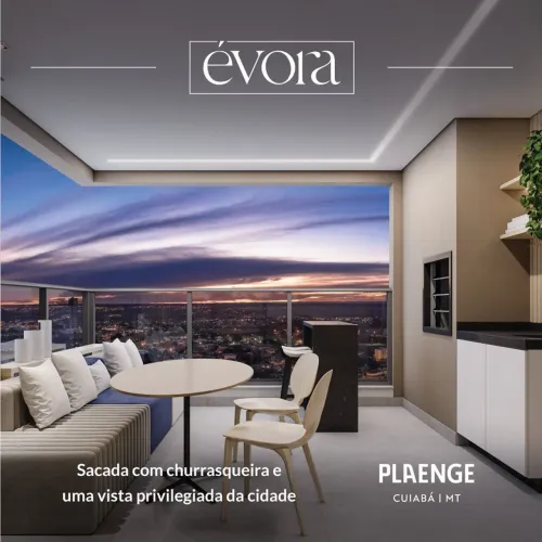 Vende-se apartamento com 132m2 sendo 3 suítes no Edifício Évora em Cuiabá MT
