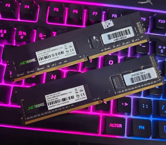 Kit Memória RAM 16GB 2x8GB DDR4 2666MHz NETCORE Desktop