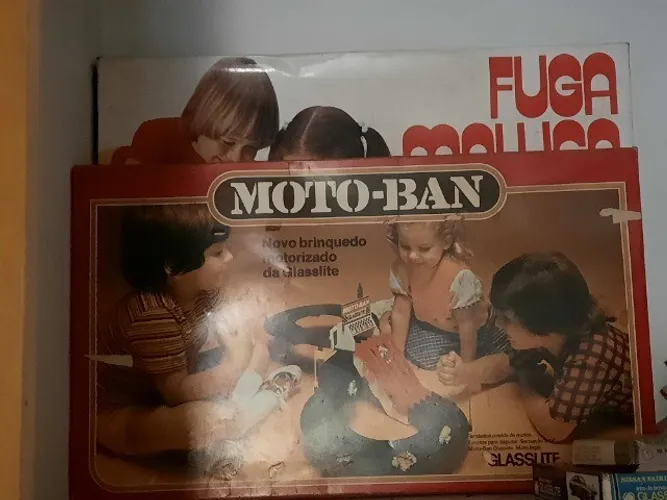 Baixou! Moto-Ban motorizado Glasslite! Raro