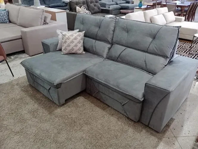 sofa 2.10 m retratil e reclinavel 