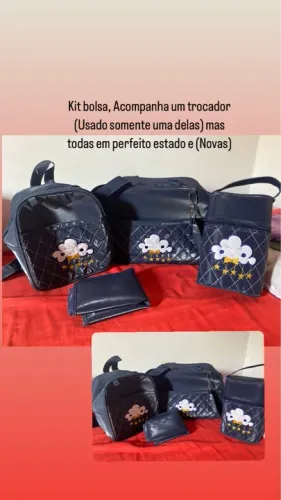 Vende-se  Kit Bolsas maternidade ,1 Banheira, 1 Kit Berço (MENINO)