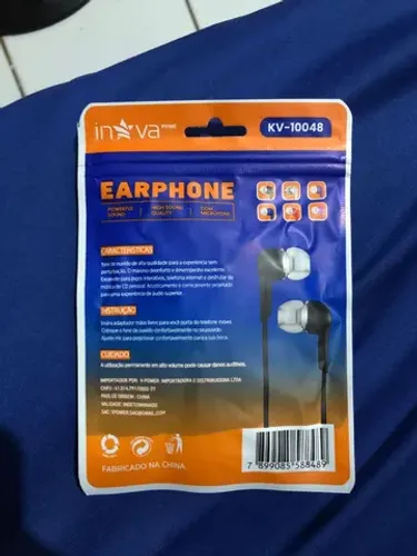 Fone de ouvido inova qualidade excelente