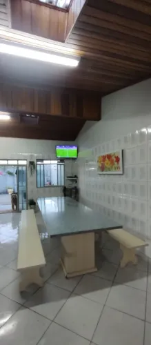 Mesa de jantar grande - para churrasqueira - 3,00 x 1,05