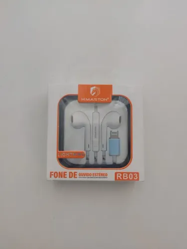 Fone estéreo hmaston original para iPhone 