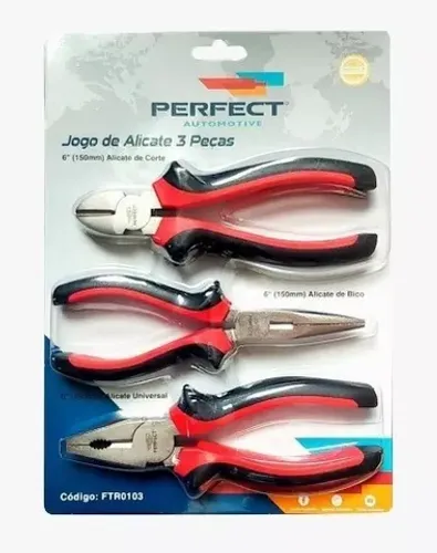 Kit de Alicates Perfect Bico, Corte e Universal