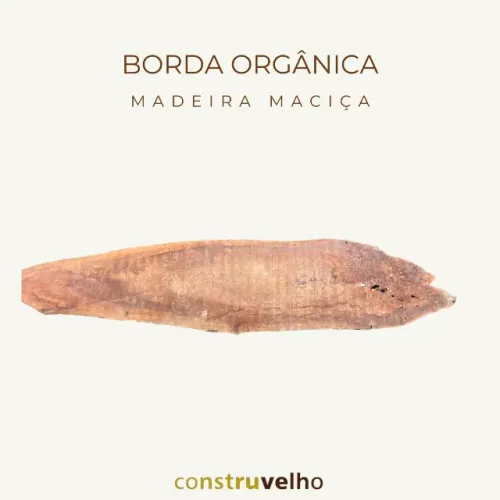 Prancha De Madeira Maciça Com Borda Orgânica