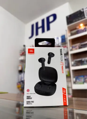 Fones de Ouvido JBL Wave Flex Preto Original - Novo - Parcela Sem Juros - Loja Curitiba 