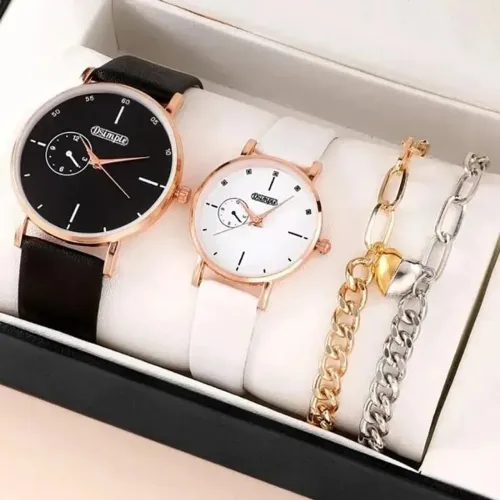 Relógios de pulso Kit com pulseira de presente