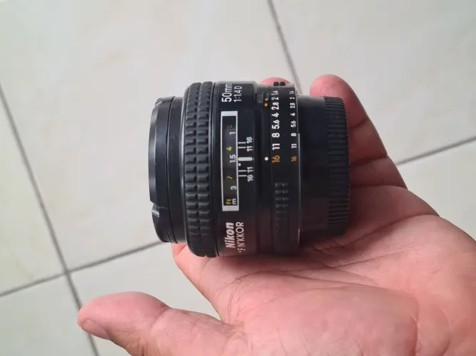 Lente nikon 50mm 1.4