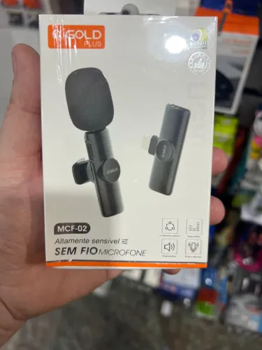 Microfone Sem Fio Gold Plus MCF-02