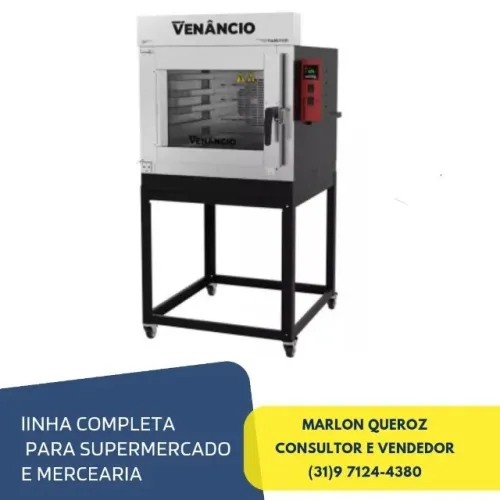Forno de Pães Turbo a Gás Venâncio