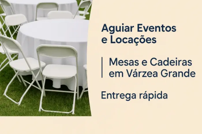 Locação de jogos de mesas e cadeiras