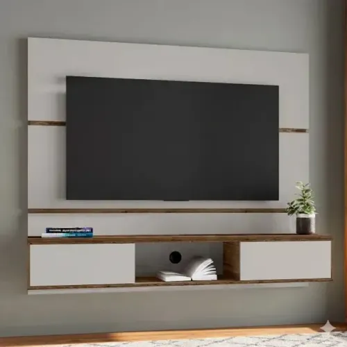Oferta Painel Âmbar Off White/Ipê (PRODUTO NOVO)
