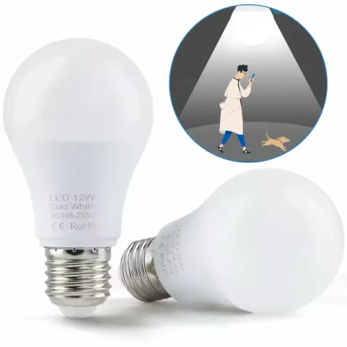 Lâmpada 12W com sensor de movimento