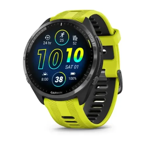 Relógio Smartwatch Monitor Garmin 965 Amarelo - NOVO/LACRADO 1 ANO GARANTIA