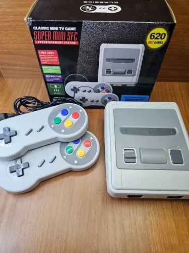 Game retro 620 jogos antigos 2 controles