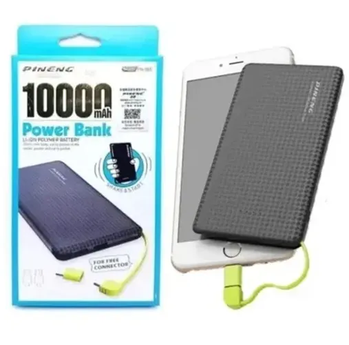 Bateria Portátil 10.000mAh Power Bank Iphone / Tipo C / V8 Android Slim Pn-951 z1089