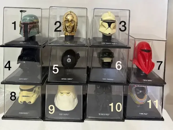 Star Wars - Capacetes Miniaturas Star Wars de Coleção (De Agostini) VALOR INDIVIDUAL