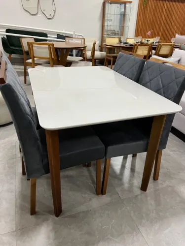 Mesa 4 Cadeiras 1,20 NOVO PRONTA ENTREGA 