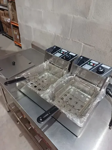 Fritadeira Elétrica Industrial Dupla 10 Litros 2x 5L NOVO