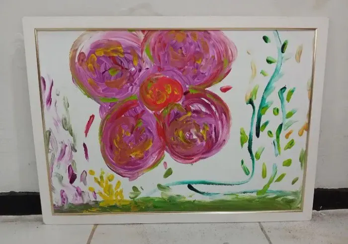 Quadro Pintura na Madeira 