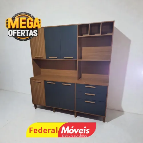 Armário de Cozinha 10 Portas 2 Gavetas Moderna - Solicite nosso Catálogo