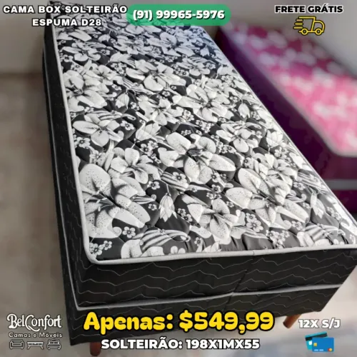 Cama Unibox Solteirão Espuma D28