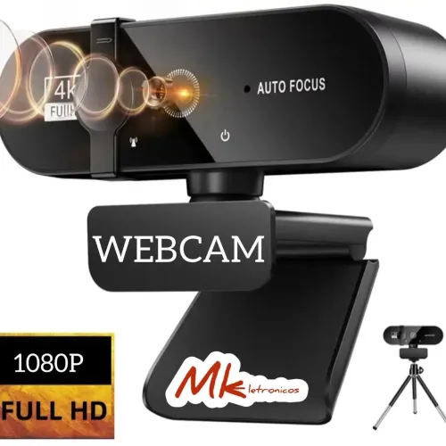 Webcam 1080P Full HD com Foco Automático - Alta Qualidade!