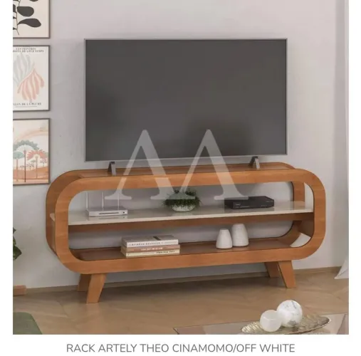 Rack para TV Artel  Theo Cinamomo/Off White