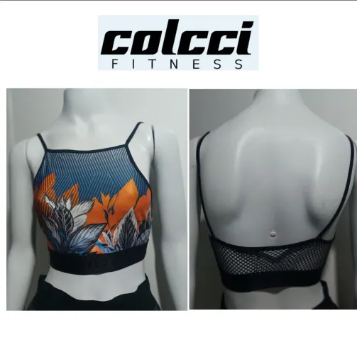 Top Fitness Colcci Floral com Tela