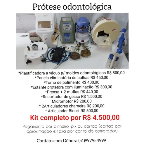 Equipamentos para Prótese odontológica